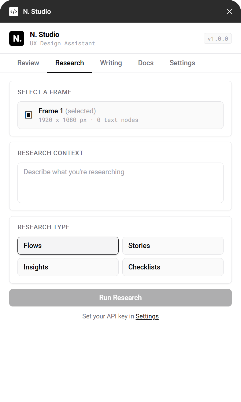 Plugin demo — design checklist
