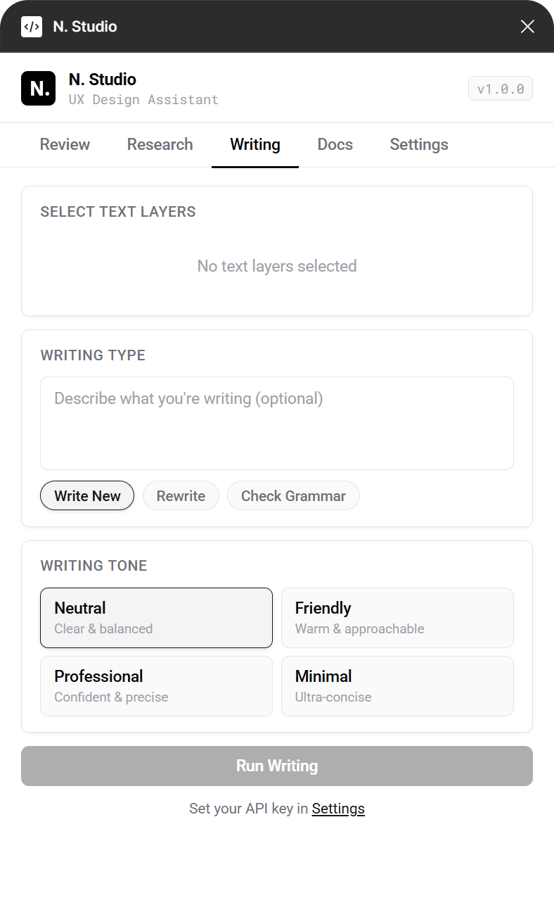 Plugin demo — user flows