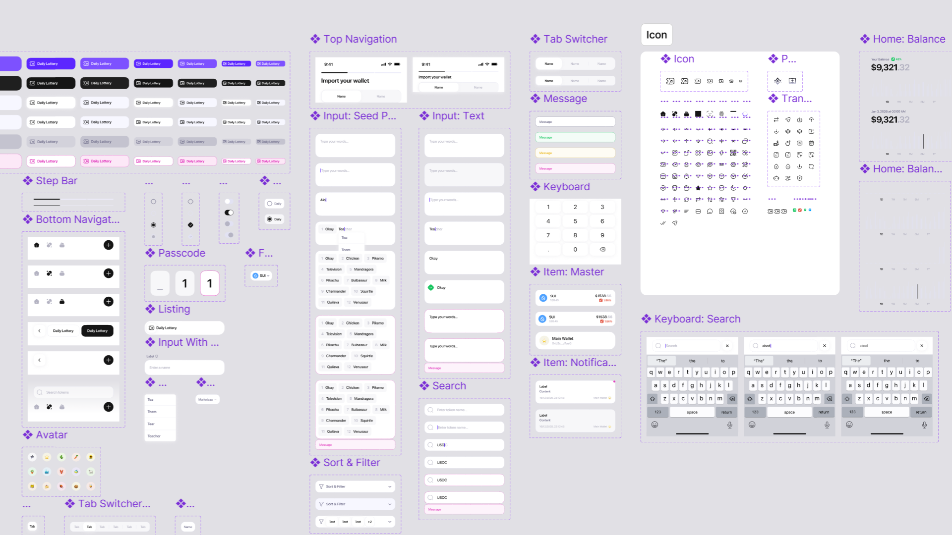 Design system — component library