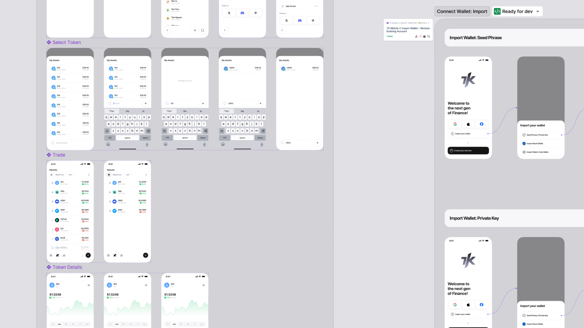 UI — activity and history