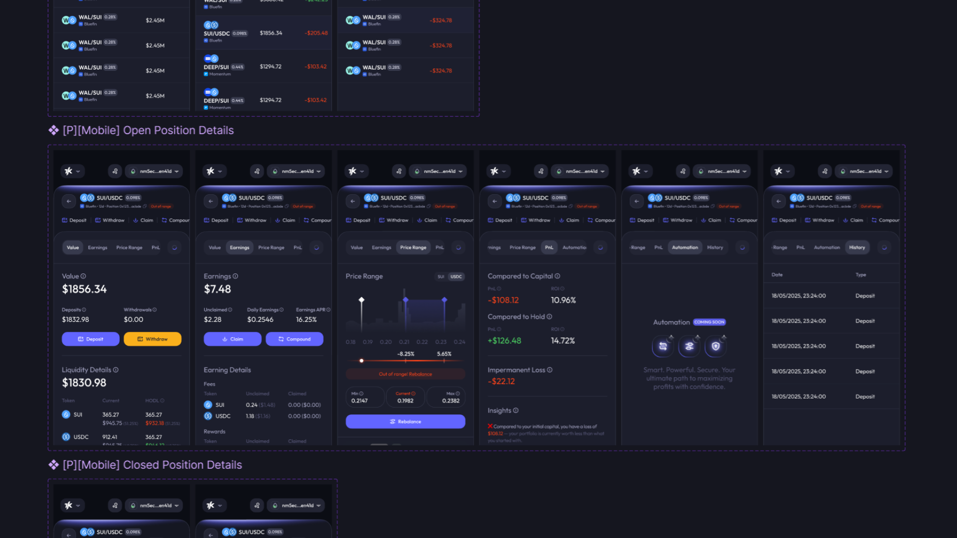 Smart Actions — auto-invest templates